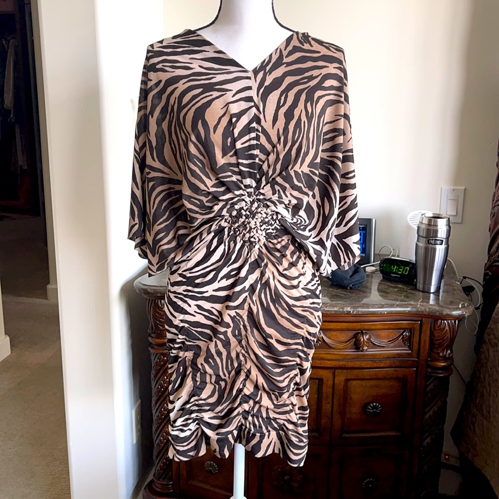 Leopard dress light stretchy L